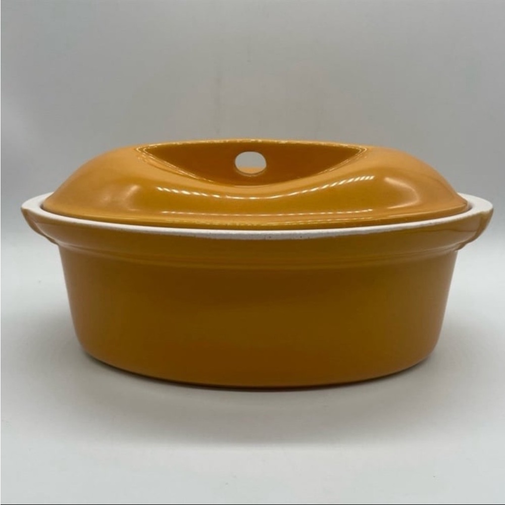 Orange Ceramic Casserole Dish